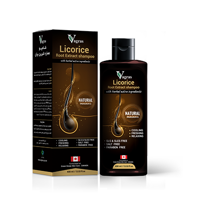 شامپو تقویت کننده مو لیکوریس واگراس vagras Licorice shampoo