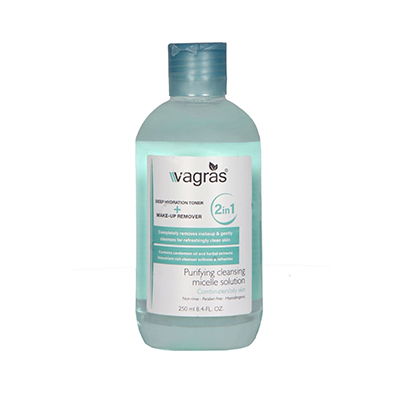 مایع پاک کننده آرایش واگراس vagras micellar water